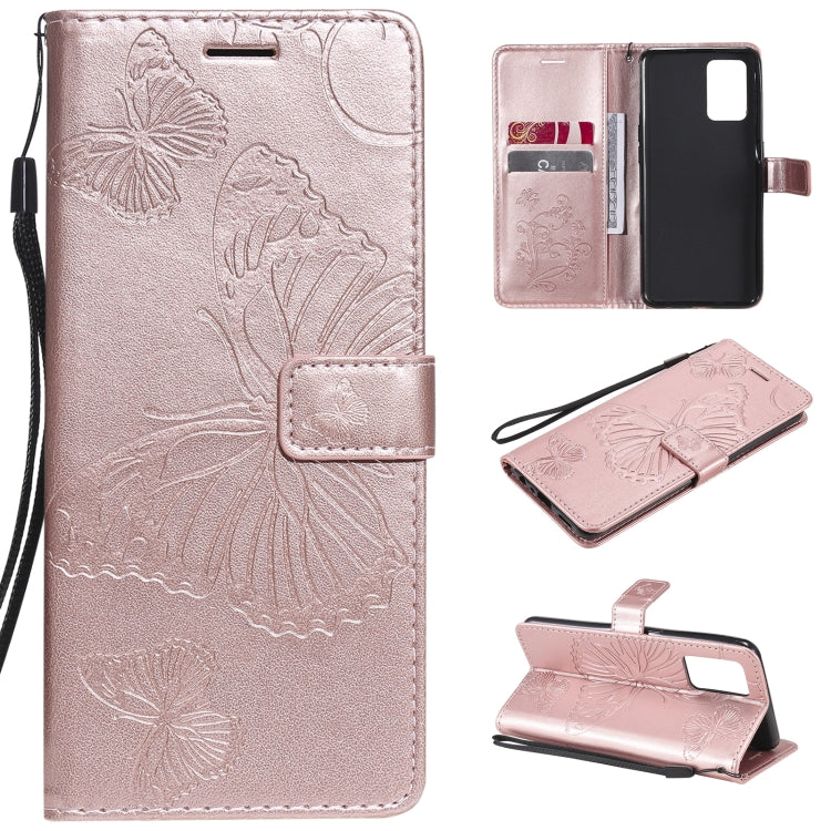 Pressed Printing Butterfly Pattern Horizontal Flip PU Leather Case with Holder & Card Slots & Wallet & Lanyard, For LG Stylo 7 5G / 4G, For OPPO A74 4G / F19 4G, For OPPO A94 5G / F19 Pro / Reno 5F, For OPPO A93 5G / A74 5G                             ...