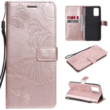 Load image into Gallery viewer, Pressed Printing Butterfly Pattern Horizontal Flip PU Leather Case with Holder &amp; Card Slots &amp; Wallet &amp; Lanyard, For LG Stylo 7 5G / 4G, For OPPO A74 4G / F19 4G, For OPPO A94 5G / F19 Pro / Reno 5F, For OPPO A93 5G / A74 5G                             ...