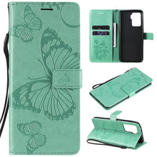 Load image into Gallery viewer, Pressed Printing Butterfly Pattern Horizontal Flip PU Leather Case with Holder &amp; Card Slots &amp; Wallet &amp; Lanyard, For LG Stylo 7 5G / 4G, For OPPO A74 4G / F19 4G, For OPPO A94 5G / F19 Pro / Reno 5F, For OPPO A93 5G / A74 5G                             ...