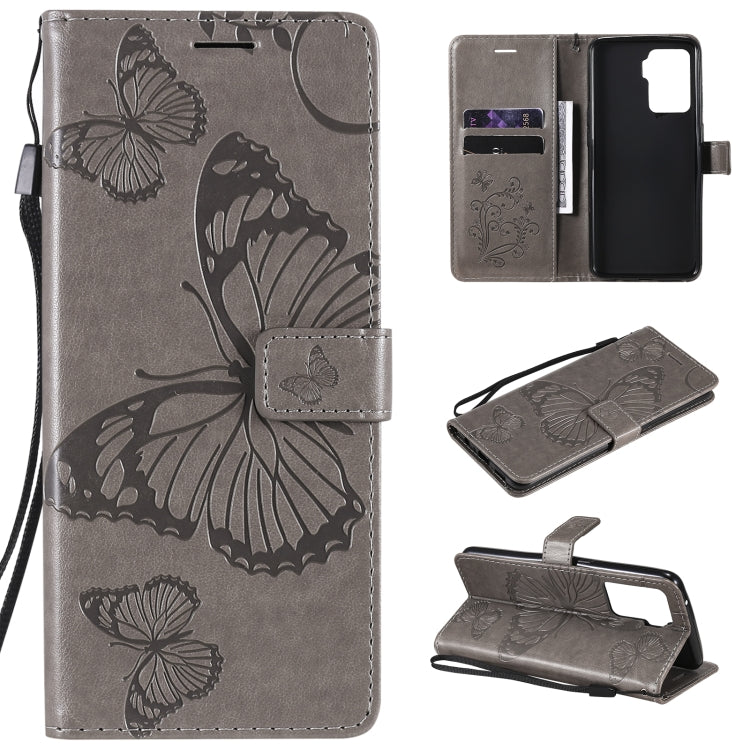 Pressed Printing Butterfly Pattern Horizontal Flip PU Leather Case with Holder & Card Slots & Wallet & Lanyard, For LG Stylo 7 5G / 4G, For OPPO A74 4G / F19 4G, For OPPO A94 5G / F19 Pro / Reno 5F, For OPPO A93 5G / A74 5G                             ...