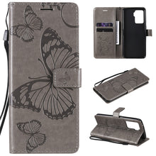 Load image into Gallery viewer, Pressed Printing Butterfly Pattern Horizontal Flip PU Leather Case with Holder &amp; Card Slots &amp; Wallet &amp; Lanyard, For LG Stylo 7 5G / 4G, For OPPO A74 4G / F19 4G, For OPPO A94 5G / F19 Pro / Reno 5F, For OPPO A93 5G / A74 5G                             ...