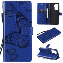 Load image into Gallery viewer, Pressed Printing Butterfly Pattern Horizontal Flip PU Leather Case with Holder &amp; Card Slots &amp; Wallet &amp; Lanyard, For LG Stylo 7 5G / 4G, For OPPO A74 4G / F19 4G, For OPPO A94 5G / F19 Pro / Reno 5F, For OPPO A93 5G / A74 5G                             ...