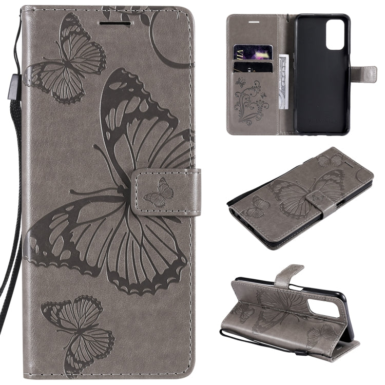 Pressed Printing Butterfly Pattern Horizontal Flip PU Leather Case with Holder & Card Slots & Wallet & Lanyard, For LG Stylo 7 5G / 4G, For OPPO A74 4G / F19 4G, For OPPO A94 5G / F19 Pro / Reno 5F, For OPPO A93 5G / A74 5G                             ...