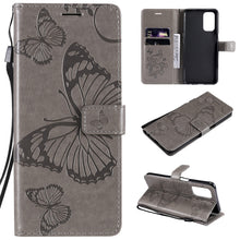 Load image into Gallery viewer, Pressed Printing Butterfly Pattern Horizontal Flip PU Leather Case with Holder &amp; Card Slots &amp; Wallet &amp; Lanyard, For LG Stylo 7 5G / 4G, For OPPO A74 4G / F19 4G, For OPPO A94 5G / F19 Pro / Reno 5F, For OPPO A93 5G / A74 5G                             ...