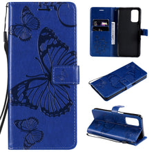 Load image into Gallery viewer, Pressed Printing Butterfly Pattern Horizontal Flip PU Leather Case with Holder &amp; Card Slots &amp; Wallet &amp; Lanyard, For LG Stylo 7 5G / 4G, For OPPO A74 4G / F19 4G, For OPPO A94 5G / F19 Pro / Reno 5F, For OPPO A93 5G / A74 5G                             ...