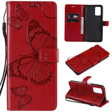 Load image into Gallery viewer, Pressed Printing Butterfly Pattern Horizontal Flip PU Leather Case with Holder &amp; Card Slots &amp; Wallet &amp; Lanyard, For LG Stylo 7 5G / 4G, For OPPO A74 4G / F19 4G, For OPPO A94 5G / F19 Pro / Reno 5F, For OPPO A93 5G / A74 5G                             ...