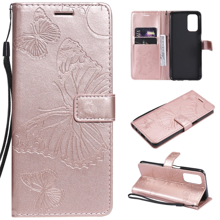 Pressed Printing Butterfly Pattern Horizontal Flip PU Leather Case with Holder & Card Slots & Wallet & Lanyard, For LG Stylo 7 5G / 4G, For OPPO A74 4G / F19 4G, For OPPO A94 5G / F19 Pro / Reno 5F, For OPPO A93 5G / A74 5G                             ...