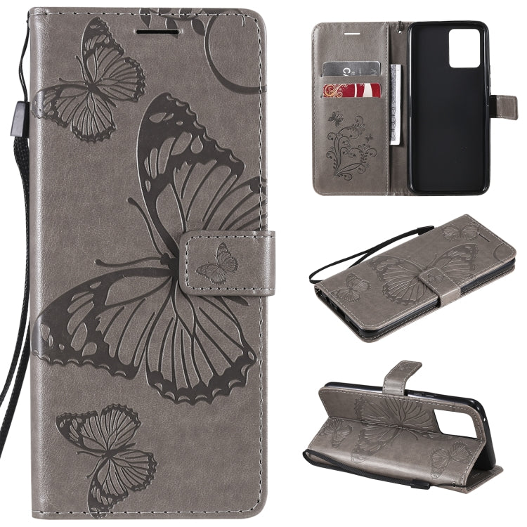 Pressed Printing Butterfly Pattern Horizontal Flip PU Leather Case with Holder & Card Slots & Wallet & Lanyard, For LG Stylo 7 5G / 4G, For OPPO A74 4G / F19 4G, For OPPO A94 5G / F19 Pro / Reno 5F, For OPPO A93 5G / A74 5G                             ...