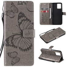 Load image into Gallery viewer, Pressed Printing Butterfly Pattern Horizontal Flip PU Leather Case with Holder &amp; Card Slots &amp; Wallet &amp; Lanyard, For LG Stylo 7 5G / 4G, For OPPO A74 4G / F19 4G, For OPPO A94 5G / F19 Pro / Reno 5F, For OPPO A93 5G / A74 5G                             ...
