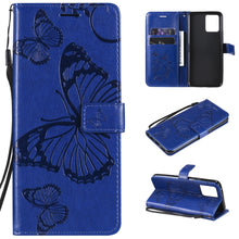 Load image into Gallery viewer, Pressed Printing Butterfly Pattern Horizontal Flip PU Leather Case with Holder &amp; Card Slots &amp; Wallet &amp; Lanyard, For LG Stylo 7 5G / 4G, For OPPO A74 4G / F19 4G, For OPPO A94 5G / F19 Pro / Reno 5F, For OPPO A93 5G / A74 5G                             ...