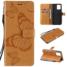 Load image into Gallery viewer, Pressed Printing Butterfly Pattern Horizontal Flip PU Leather Case with Holder &amp; Card Slots &amp; Wallet &amp; Lanyard, For LG Stylo 7 5G / 4G, For OPPO A74 4G / F19 4G, For OPPO A94 5G / F19 Pro / Reno 5F, For OPPO A93 5G / A74 5G                             ...