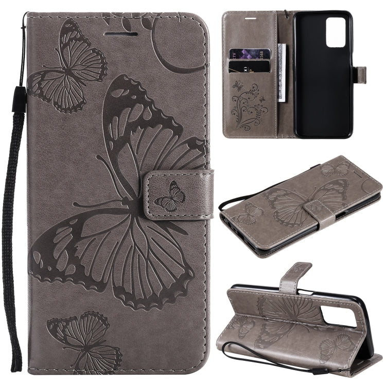 Pressed Printing Butterfly Pattern Horizontal Flip PU Leather Case with Holder & Card Slots & Wallet & Lanyard, For LG Stylo 7 5G / 4G, For OPPO A74 4G / F19 4G, For OPPO A94 5G / F19 Pro / Reno 5F, For OPPO A93 5G / A74 5G                             ...