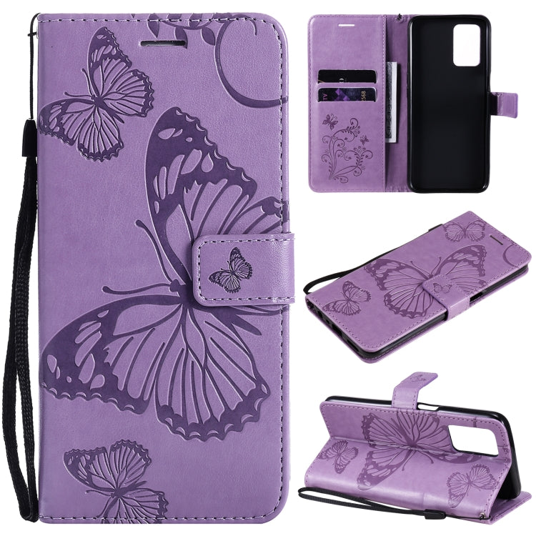 Pressed Printing Butterfly Pattern Horizontal Flip PU Leather Case with Holder & Card Slots & Wallet & Lanyard, For LG Stylo 7 5G / 4G, For OPPO A74 4G / F19 4G, For OPPO A94 5G / F19 Pro / Reno 5F, For OPPO A93 5G / A74 5G                             ...