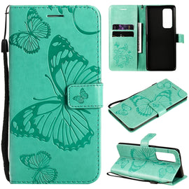 Pressed Printing Butterfly Pattern Horizontal Flip PU Leather Case with Holder & Card Slots & Wallet & Lanyard, For OPPO Reno5 Pro+ 5G / Find X3 Neo, For OPPO Find X3 Pro / Find X3, For Xiaomi Redmi Note 10 4G, For Xiaomi Redmi Note 10 Pro 4G          ...
