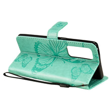 Load image into Gallery viewer, Pressed Printing Butterfly Pattern Horizontal Flip PU Leather Case with Holder &amp; Card Slots &amp; Wallet &amp; Lanyard, For OPPO Reno5 Pro+ 5G / Find X3 Neo, For OPPO Find X3 Pro / Find X3, For Xiaomi Redmi Note 10 4G, For Xiaomi Redmi Note 10 Pro 4G          ...