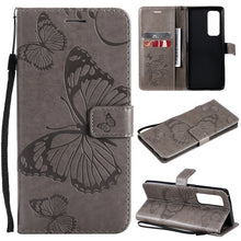 Load image into Gallery viewer, Pressed Printing Butterfly Pattern Horizontal Flip PU Leather Case with Holder &amp; Card Slots &amp; Wallet &amp; Lanyard, For OPPO Reno5 Pro+ 5G / Find X3 Neo, For OPPO Find X3 Pro / Find X3, For Xiaomi Redmi Note 10 4G, For Xiaomi Redmi Note 10 Pro 4G          ...