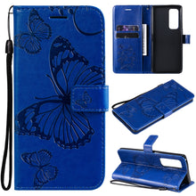Load image into Gallery viewer, Pressed Printing Butterfly Pattern Horizontal Flip PU Leather Case with Holder &amp; Card Slots &amp; Wallet &amp; Lanyard, For OPPO Reno5 Pro+ 5G / Find X3 Neo, For OPPO Find X3 Pro / Find X3, For Xiaomi Redmi Note 10 4G, For Xiaomi Redmi Note 10 Pro 4G          ...