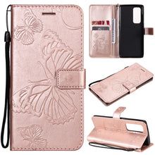 Load image into Gallery viewer, Pressed Printing Butterfly Pattern Horizontal Flip PU Leather Case with Holder &amp; Card Slots &amp; Wallet &amp; Lanyard, For OPPO Reno5 Pro+ 5G / Find X3 Neo, For OPPO Find X3 Pro / Find X3, For Xiaomi Redmi Note 10 4G, For Xiaomi Redmi Note 10 Pro 4G          ...