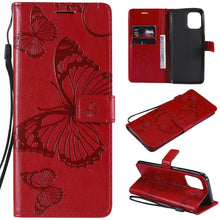 Load image into Gallery viewer, Pressed Printing Butterfly Pattern Horizontal Flip PU Leather Case with Holder &amp; Card Slots &amp; Wallet &amp; Lanyard, For OPPO Reno5 Pro+ 5G / Find X3 Neo, For OPPO Find X3 Pro / Find X3, For Xiaomi Redmi Note 10 4G, For Xiaomi Redmi Note 10 Pro 4G          ...
