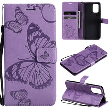 Load image into Gallery viewer, Pressed Printing Butterfly Pattern Horizontal Flip PU Leather Case with Holder &amp; Card Slots &amp; Wallet &amp; Lanyard, For OPPO Reno5 Pro+ 5G / Find X3 Neo, For OPPO Find X3 Pro / Find X3, For Xiaomi Redmi Note 10 4G, For Xiaomi Redmi Note 10 Pro 4G          ...