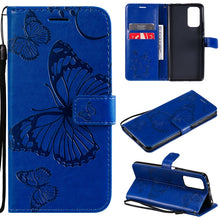 Load image into Gallery viewer, Pressed Printing Butterfly Pattern Horizontal Flip PU Leather Case with Holder &amp; Card Slots &amp; Wallet &amp; Lanyard, For OPPO Reno5 Pro+ 5G / Find X3 Neo, For OPPO Find X3 Pro / Find X3, For Xiaomi Redmi Note 10 4G, For Xiaomi Redmi Note 10 Pro 4G          ...