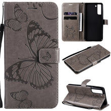 Load image into Gallery viewer, Pressed Printing Butterfly Pattern Horizontal Flip PU Leather Case with Holder &amp; Card Slots &amp; Wallet &amp; Lanyard, For OPPO Reno5 Pro+ 5G / Find X3 Neo, For OPPO Find X3 Pro / Find X3, For Xiaomi Redmi Note 10 4G, For Xiaomi Redmi Note 10 Pro 4G          ...