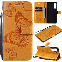 Load image into Gallery viewer, Pressed Printing Butterfly Pattern Horizontal Flip PU Leather Case with Holder &amp; Card Slots &amp; Wallet &amp; Lanyard, For OPPO Reno5 Pro+ 5G / Find X3 Neo, For OPPO Find X3 Pro / Find X3, For Xiaomi Redmi Note 10 4G, For Xiaomi Redmi Note 10 Pro 4G          ...