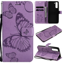 Load image into Gallery viewer, Pressed Printing Butterfly Pattern Horizontal Flip PU Leather Case with Holder &amp; Card Slots &amp; Wallet &amp; Lanyard, For OPPO Reno5 Pro+ 5G / Find X3 Neo, For OPPO Find X3 Pro / Find X3, For Xiaomi Redmi Note 10 4G, For Xiaomi Redmi Note 10 Pro 4G          ...