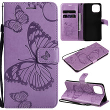 Load image into Gallery viewer, Pressed Printing Butterfly Pattern Horizontal Flip PU Leather Case with Holder &amp; Card Slots &amp; Wallet &amp; Lanyard, For Xiaomi Mi 11 Lite, For Xiaomi Mi 11 Pro