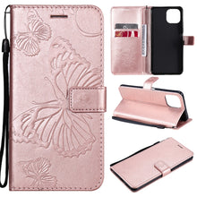 Load image into Gallery viewer, Pressed Printing Butterfly Pattern Horizontal Flip PU Leather Case with Holder &amp; Card Slots &amp; Wallet &amp; Lanyard, For Xiaomi Mi 11 Lite, For Xiaomi Mi 11 Pro