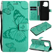 Load image into Gallery viewer, Pressed Printing Butterfly Pattern Horizontal Flip PU Leather Case with Holder &amp; Card Slots &amp; Wallet &amp; Lanyard, For Xiaomi Mi 11 Lite, For Xiaomi Mi 11 Pro