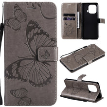 Load image into Gallery viewer, Pressed Printing Butterfly Pattern Horizontal Flip PU Leather Case with Holder &amp; Card Slots &amp; Wallet &amp; Lanyard, For Xiaomi Mi 11 Lite, For Xiaomi Mi 11 Pro