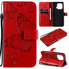 Load image into Gallery viewer, Pressed Printing Butterfly Pattern Horizontal Flip PU Leather Case with Holder &amp; Card Slots &amp; Wallet &amp; Lanyard, For Xiaomi Mi 11 Lite, For Xiaomi Mi 11 Pro