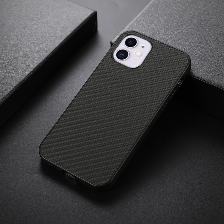Carbon Fiber Skin PU + PC + TPU Shockprof Protective Case, For iPhone 11, For iPhone 11 Pro, For iPhone 11 Pro Max, For iPhone 12 mini, For iPhone 12, For iPhone 12 Pro, For iPhone 12 Pro Max