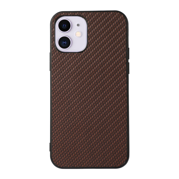 Carbon Fiber Skin PU + PC + TPU Shockprof Protective Case, For iPhone 11, For iPhone 11 Pro, For iPhone 11 Pro Max, For iPhone 12 mini, For iPhone 12, For iPhone 12 Pro, For iPhone 12 Pro Max