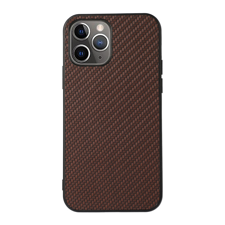 Carbon Fiber Skin PU + PC + TPU Shockprof Protective Case, For iPhone 11, For iPhone 11 Pro, For iPhone 11 Pro Max, For iPhone 12 mini, For iPhone 12, For iPhone 12 Pro, For iPhone 12 Pro Max