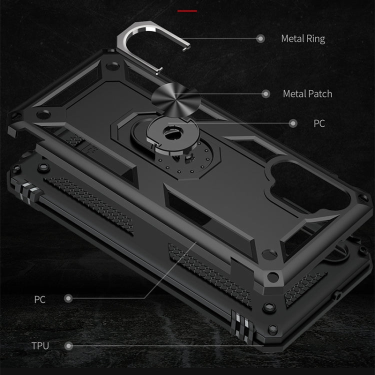Shockproof TPU + PC Protective Case with 360 Degree Rotating Holder, For Samsung Galaxy A32 4G