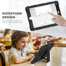 Load image into Gallery viewer, 3-Layer Protection  Screen Frame + PC + Silicone Shockproof Combination Case with Holder, For iPad 9.7 (2018) / (2017) / Air 2 / Pro 9.7, For iPad 10.2 2021 / 2020 / 2019, For iPad Pro 10.5 (2019) / (2017)