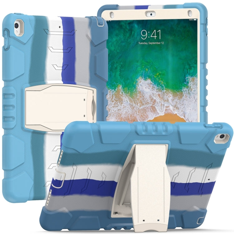 3-Layer Protection  Screen Frame + PC + Silicone Shockproof Combination Case with Holder, For iPad 9.7 (2018) / (2017) / Air 2 / Pro 9.7, For iPad 10.2 2021 / 2020 / 2019, For iPad Pro 10.5 (2019) / (2017)