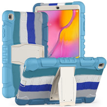 Load image into Gallery viewer, 3-Layer Protection  Screen Frame + PC + Silicone Shockproof Combination Case with Holder, For Samsung Galaxy Tab A 10.1 (2019) T510, For Samsung Galaxy Tab S6 T860