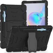Load image into Gallery viewer, 3-Layer Protection  Screen Frame + PC + Silicone Shockproof Combination Case with Holder, For Samsung Galaxy Tab A 10.1 (2019) T510, For Samsung Galaxy Tab S6 T860