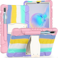Load image into Gallery viewer, 3-Layer Protection  Screen Frame + PC + Silicone Shockproof Combination Case with Holder, For Samsung Galaxy Tab A 10.1 (2019) T510, For Samsung Galaxy Tab S6 T860
