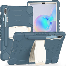Load image into Gallery viewer, 3-Layer Protection  Screen Frame + PC + Silicone Shockproof Combination Case with Holder, For Samsung Galaxy Tab A 10.1 (2019) T510, For Samsung Galaxy Tab S6 T860
