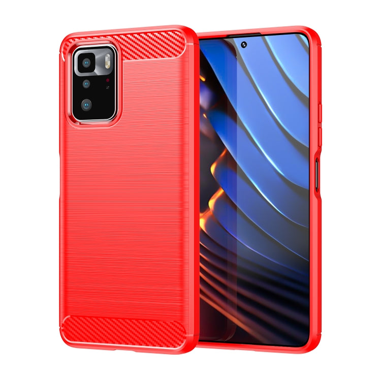 Brushed Texture Carbon Fiber TPU Case, For Samsung Galaxy A22 4G, For Samsung Galaxy F52 5G, For Xiaomi Redmi Note 10 Pro 5G