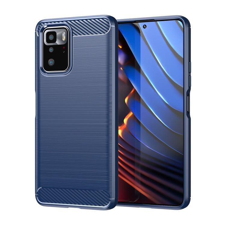 Brushed Texture Carbon Fiber TPU Case, For Samsung Galaxy A22 4G, For Samsung Galaxy F52 5G, For Xiaomi Redmi Note 10 Pro 5G