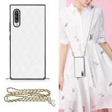 Load image into Gallery viewer, Elegant Rhombic Pattern Microfiber Leather +TPU Shockproof Case with Crossbody Strap Chain, For Samsung Galaxy A90 5G, For Samsung Galaxy Note10+, For Samsung Galaxy Note20 Ultra, For Samsung Galaxy S9+, For Samsung Galaxy S10, For Samsung Galaxy S10+ ...