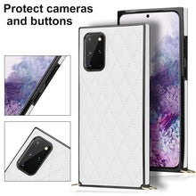 Load image into Gallery viewer, Elegant Rhombic Pattern Microfiber Leather +TPU Shockproof Case with Crossbody Strap Chain, For Samsung Galaxy S20, For Samsung Galaxy S20+, For Samsung Galaxy S21 5G, For Samsung Galaxy S21+ 5G