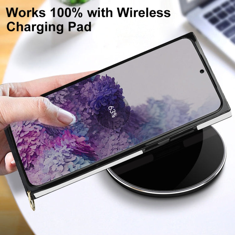 Elegant Rhombic Pattern Microfiber Leather +TPU Shockproof Case with Crossbody Strap Chain, For Samsung Galaxy S20, For Samsung Galaxy S20+, For Samsung Galaxy S21 5G, For Samsung Galaxy S21+ 5G