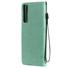 Load image into Gallery viewer, Tree &amp; Cat Pattern Pressed Printing Horizontal Flip PU Leather Case with Holder &amp; Card Slots &amp; Wallet &amp; Lanyard, For LG Stylo 7 5G / 4G, For OPPO F19 / A74 4G, For OPPO A93 5G / A74 5G, For OPPO A94 4G / F19 Pro / Reno 5F