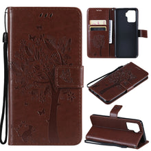 Load image into Gallery viewer, Tree &amp; Cat Pattern Pressed Printing Horizontal Flip PU Leather Case with Holder &amp; Card Slots &amp; Wallet &amp; Lanyard, For LG Stylo 7 5G / 4G, For OPPO F19 / A74 4G, For OPPO A93 5G / A74 5G, For OPPO A94 4G / F19 Pro / Reno 5F
